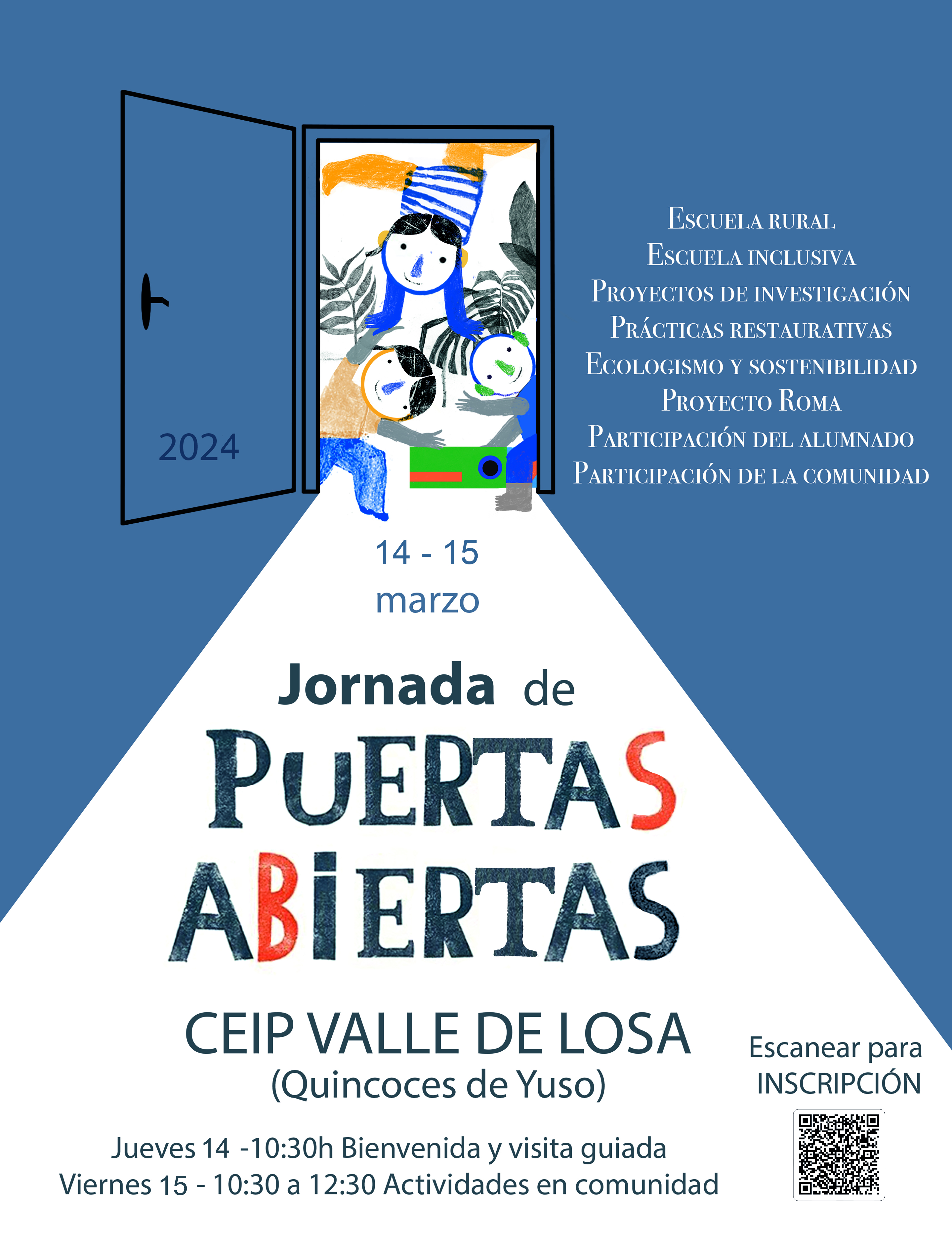 Cartel de las Jornadas de Puertas Abiertas 2024